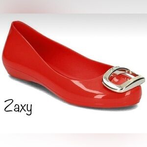 Zaxy Pop Charm Fem Rose Ballet Flats size 8